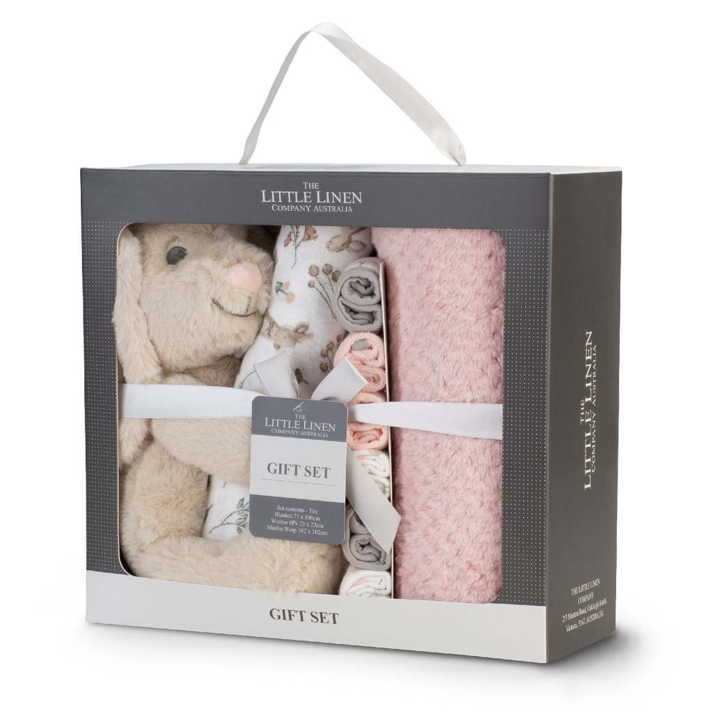 Little Linen Boxed Gift Set Harvest Bunny 3