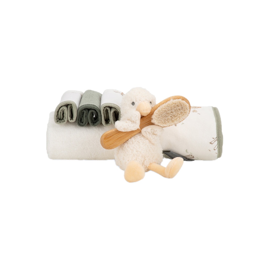 Little Linen Bath Gift Set Fuzzy Duck 2