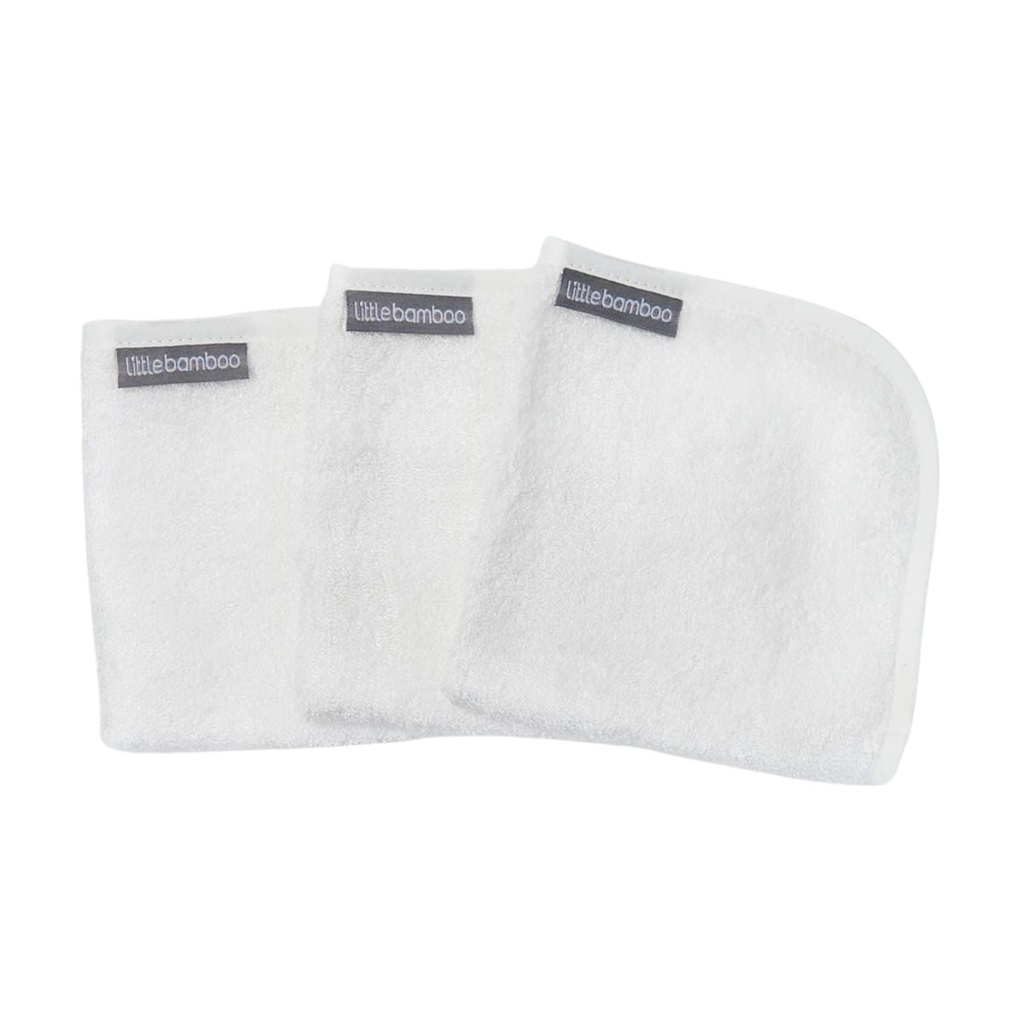 Little Bamboo Towelling Washer 3 Pack 13
