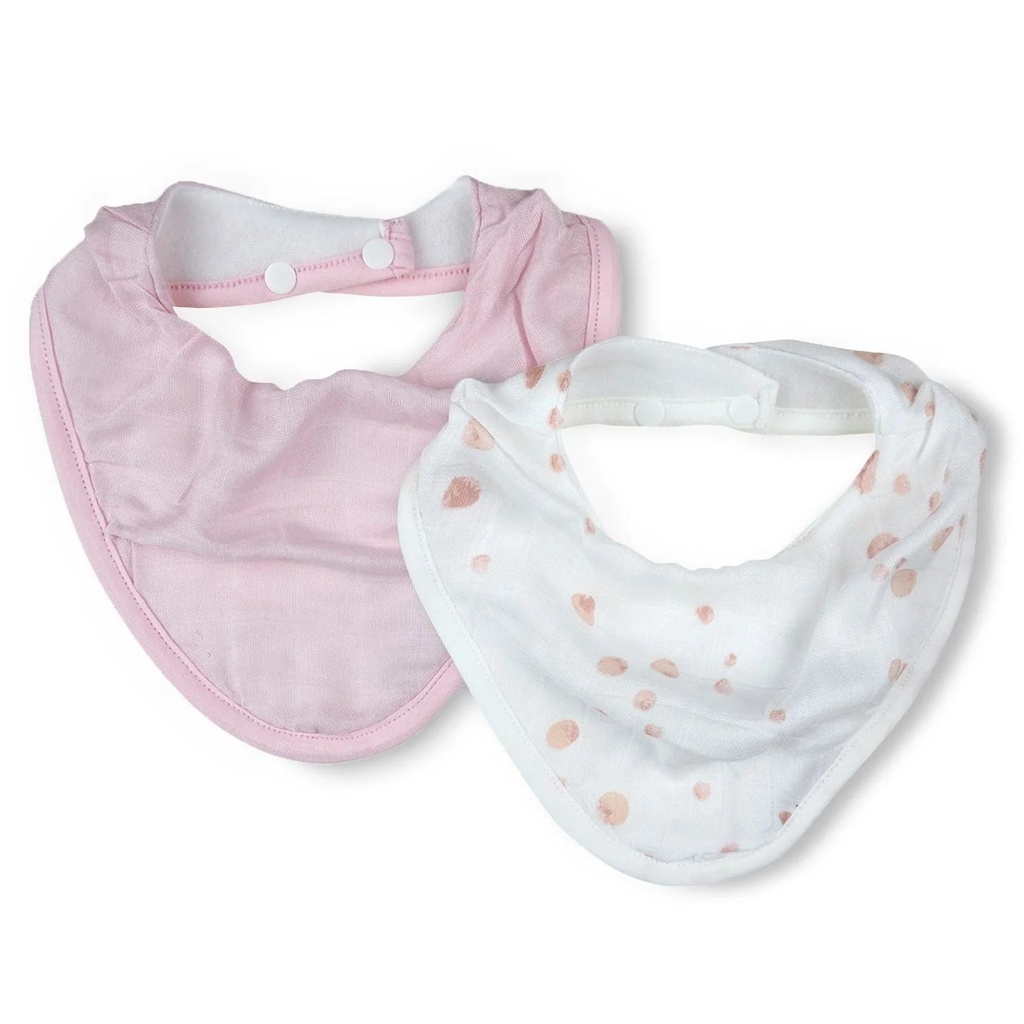 Little Bamboo Muslin Bib 2 Pack 6