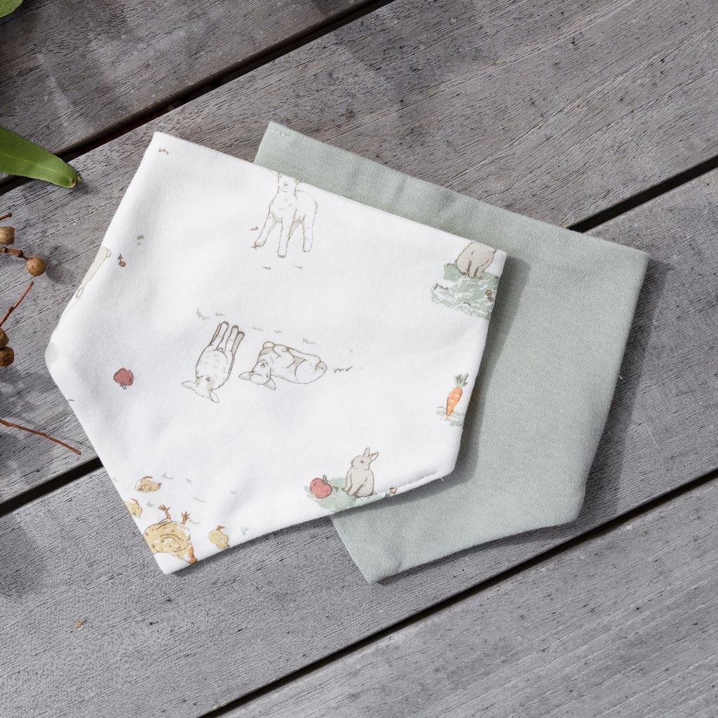 Little Linen Jersey Bib 2 Pack 7
