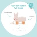Bubble Wooden Rabbit Pull Along 10