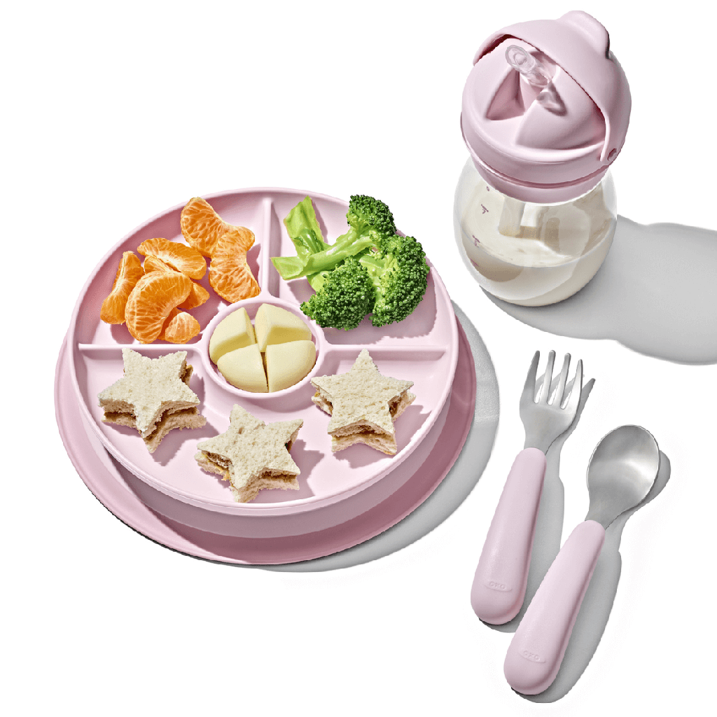 OXO Tot Stick & Stay Suction Divided Plate 4