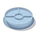 OXO Tot Stick & Stay Suction Divided Plate 5