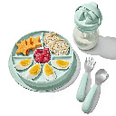 OXO Tot Stick & Stay Suction Divided Plate 12