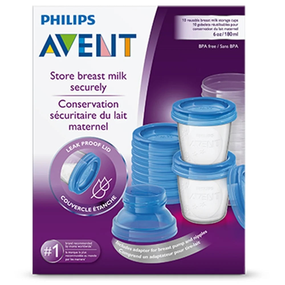 Avent Milk Storage Cups 180ml -10 Pack 2