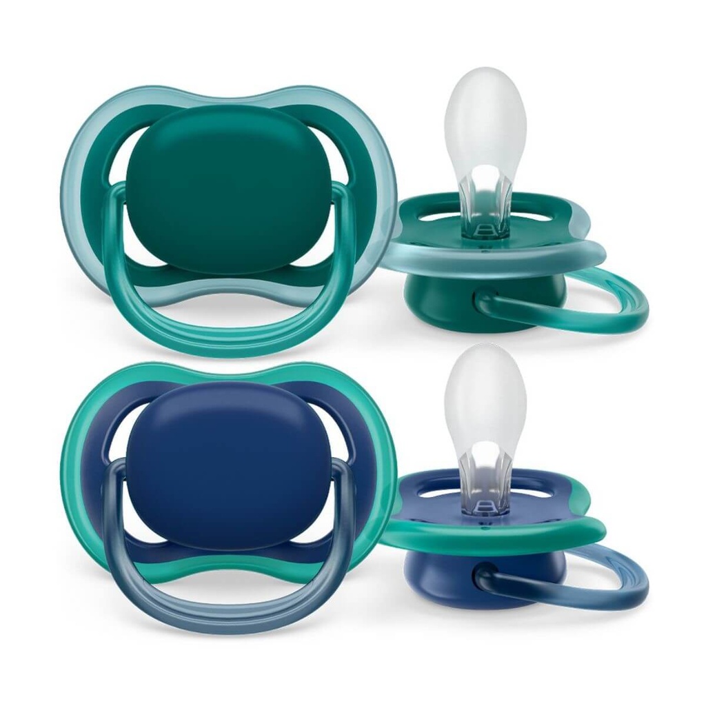Avent Ultra Air Plain Soother - 2 Pack (Assorted) 8