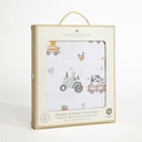Living Textiles Tractor Ride - Bedside Sleeper Fitted Sheet 1pk 4