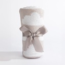 Living Textiles Grey Clouds - Chenille Blanket 5
