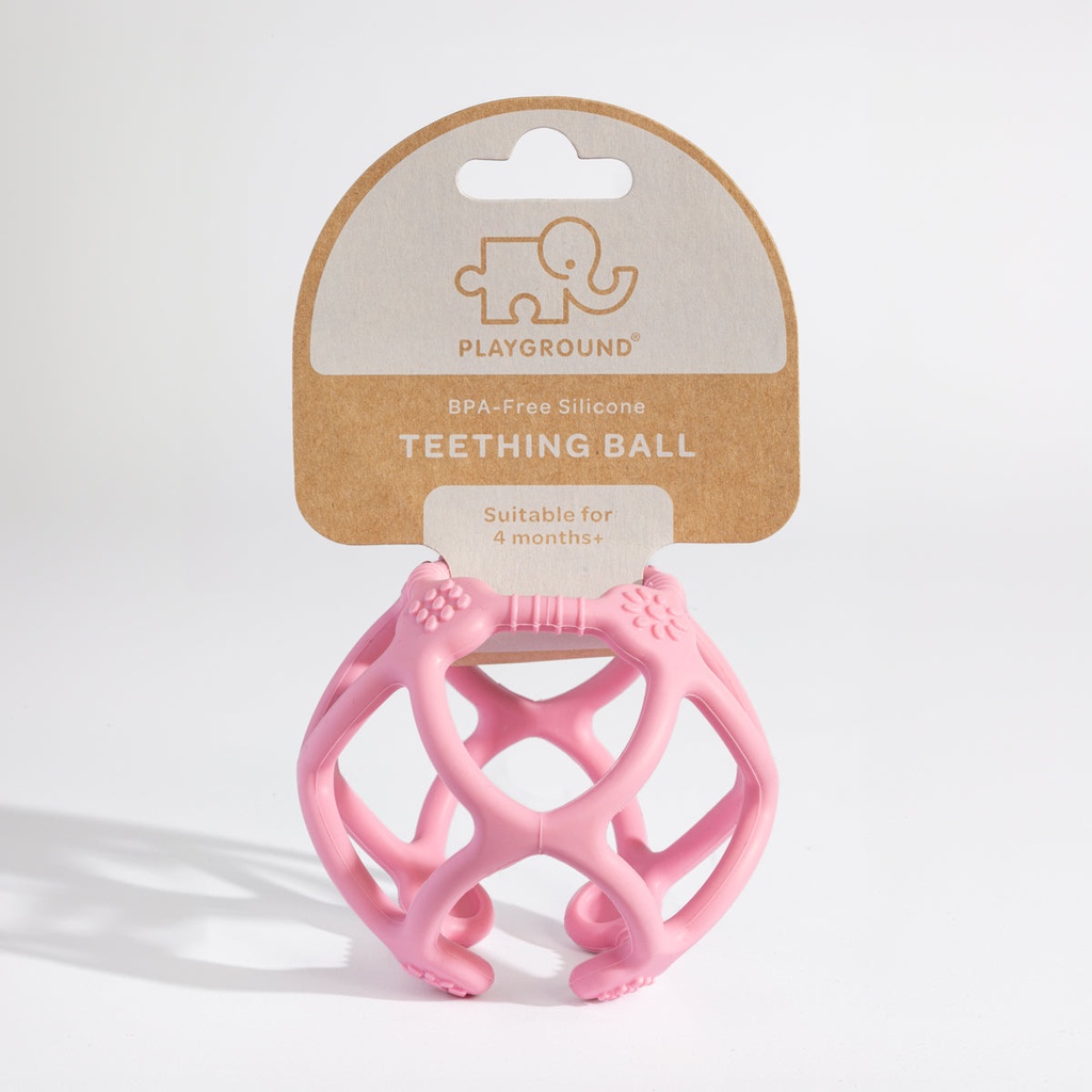 Playground Silicon Teether Balls Light Pink 8