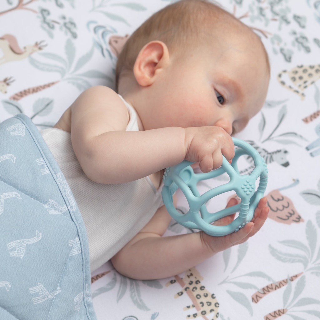 Playground Silicon Teether Balls Light Blue 3