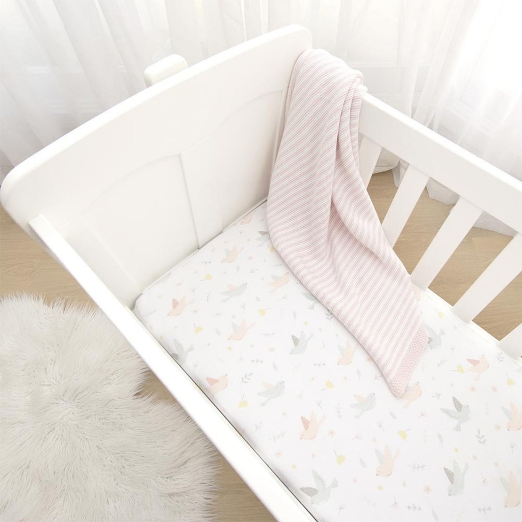 Living Textiles Jersey Bassinet Fitted Sheets - 2 Pack 2