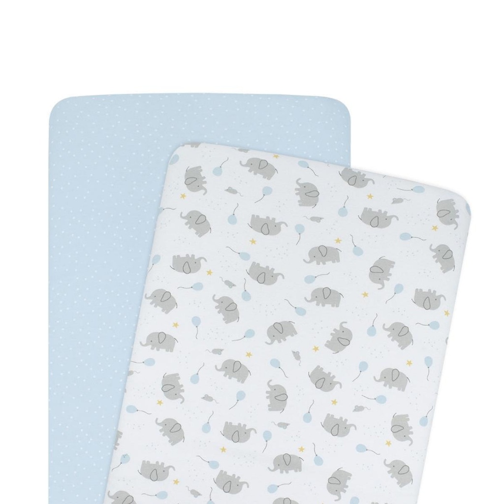 Living Textiles Jersey Bassinet Fitted Sheets - 2 Pack 11