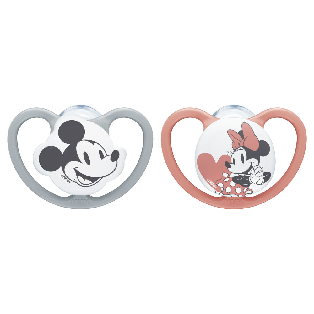 NUK Silicone Soothers Size 1 - 2 Pack Mickey 2