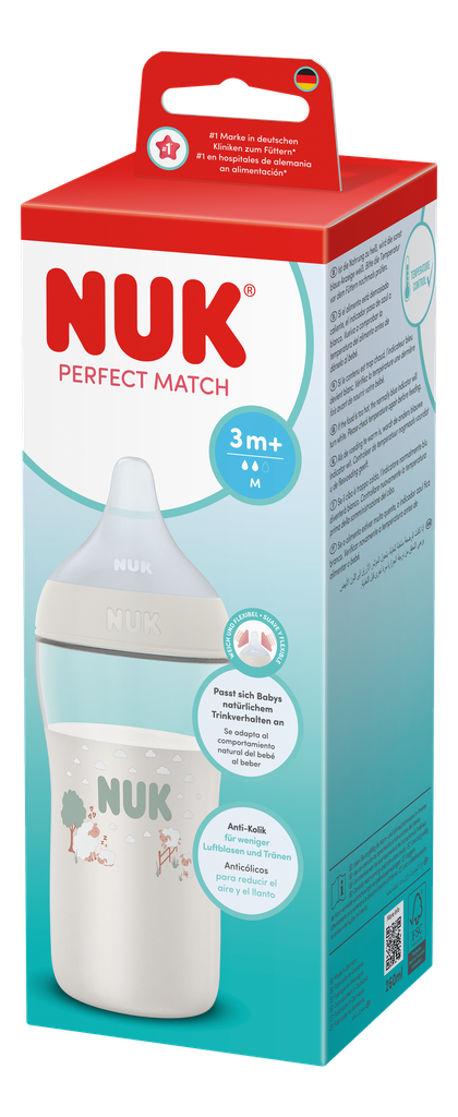 NUK Perfect Match PP Bottle 260ml / 3m+ M Teat 11