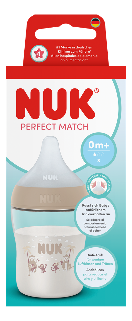 NUK Perfect Match PP Bottle 150ml / 0m+ S Teat 4