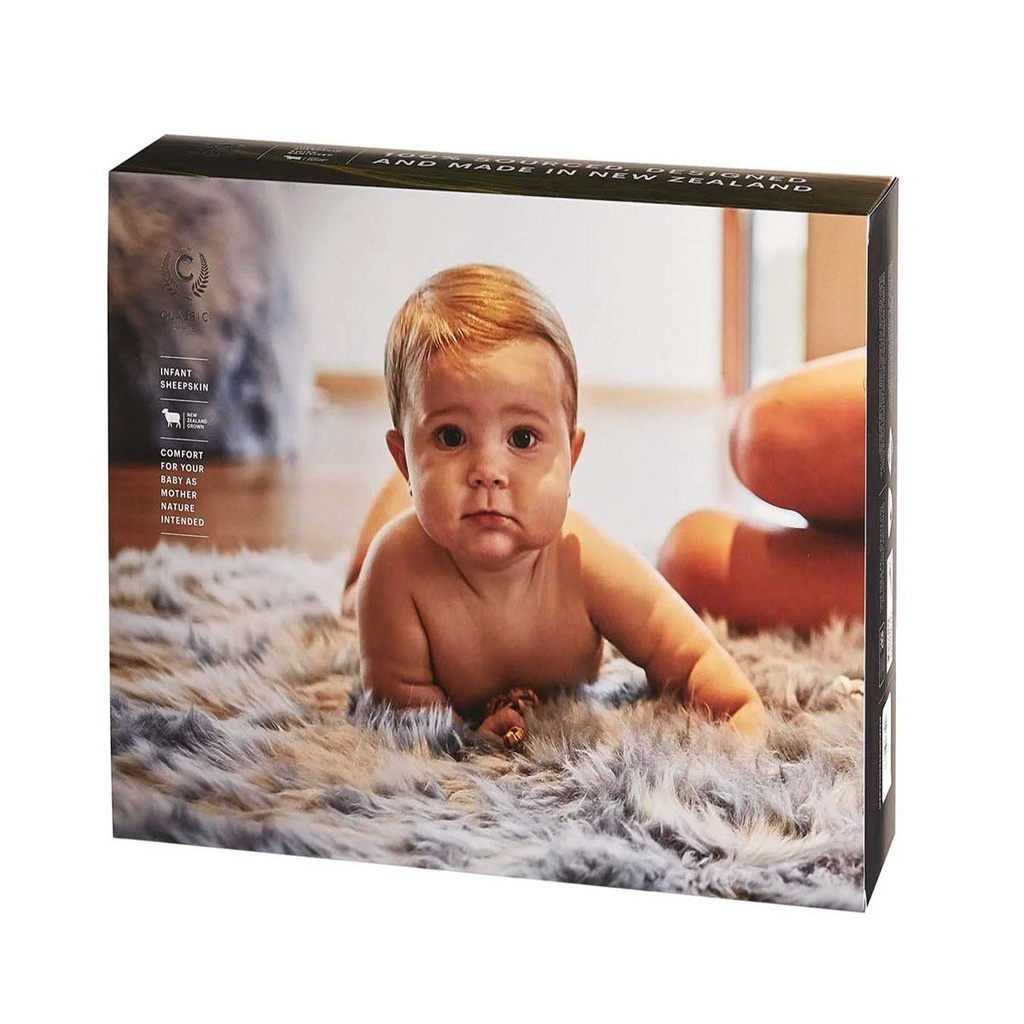 Classic NZ Long Pile Sheepskin Baby Rug 2