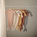 Mushie Ribbed Knotted Baby Gown 12