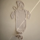 Mushie Ribbed Baby Bonnet 3