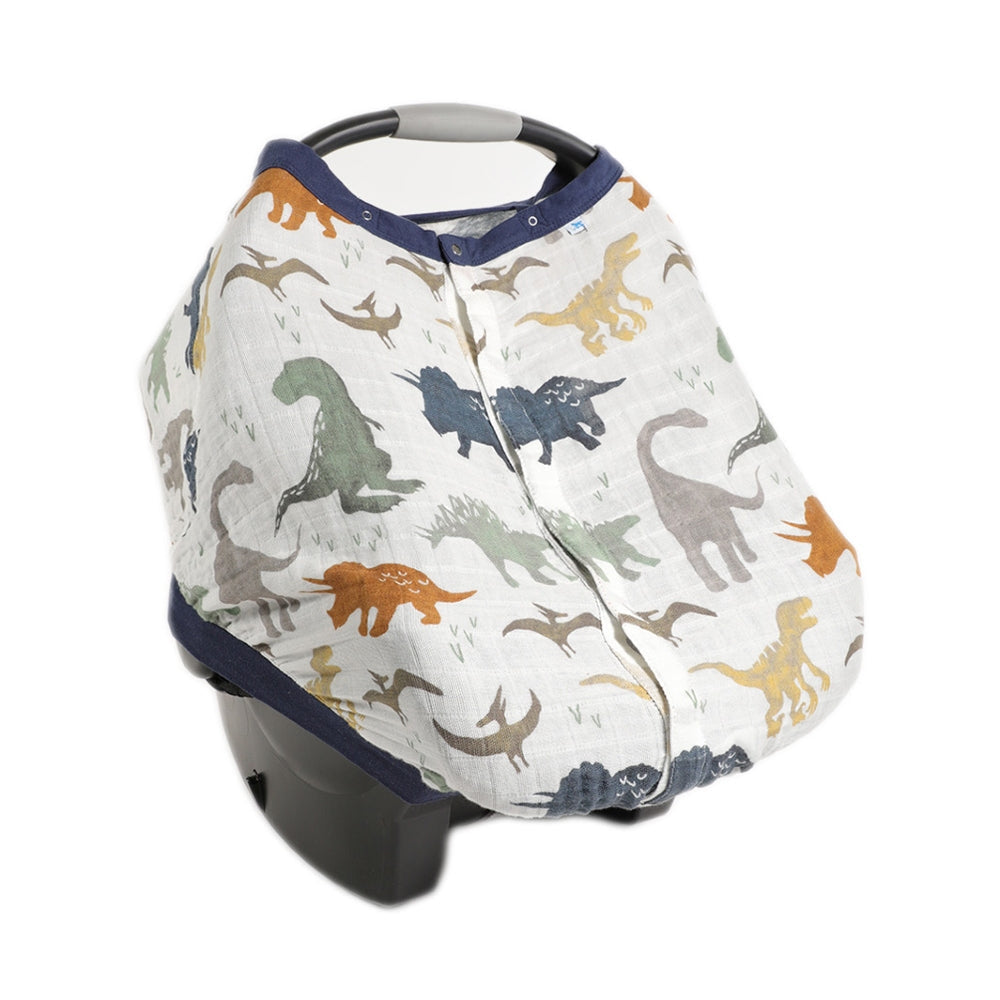 [840030901478] Little Unicorn Car Seat Canopy (Dino Friends)
