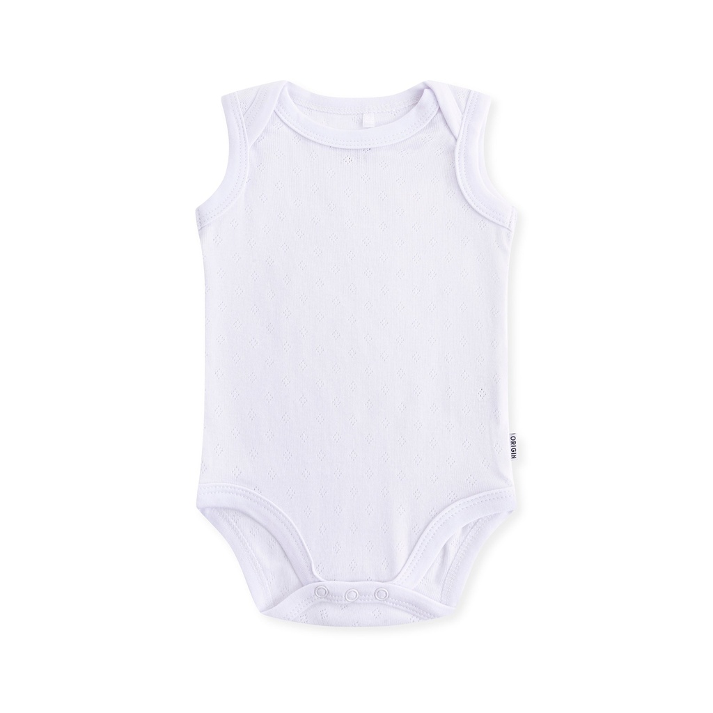 [OGSLEyeletBodysuit3] ORIGIN Sleeveless Eyelet Bodysuit (0-3M)