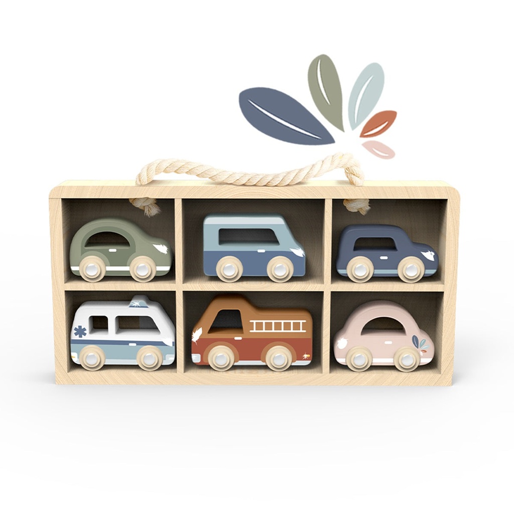 [SPM1025] Speedy Monkey Car Display Case w/6 Vehicles