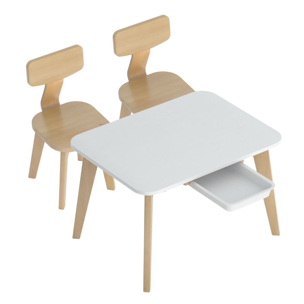 [BK-TITAv23/BAAD-BK-TICHv23AD] Boori Kids Tidy Table & Chairs