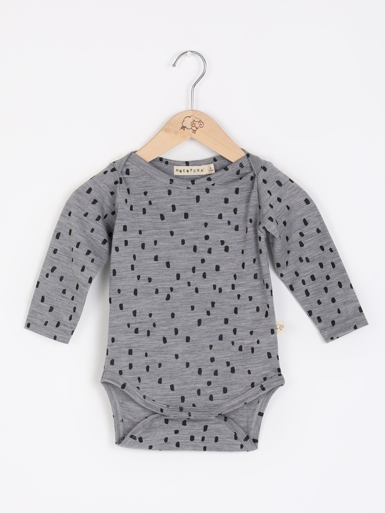 [M006_confetti_000] mokopuna merino long sleeve bodysuit (confetti, 000)