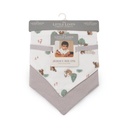 Little Linen Jersey Bib 2pk Willow Bear