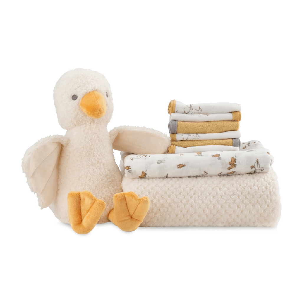 [LL6440] Little Linen Boxed Gift Set (Fuzzy Duck)