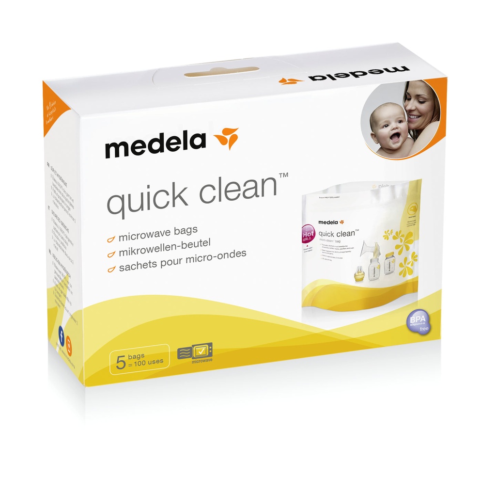 [124401] Medela Micro Steam Quick Clean Bags - 5 Pack