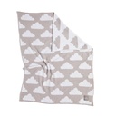 Living Textiles Grey Clouds - Chenille Blanket