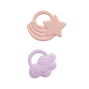 Playground 2pk Teether Star/Cloud